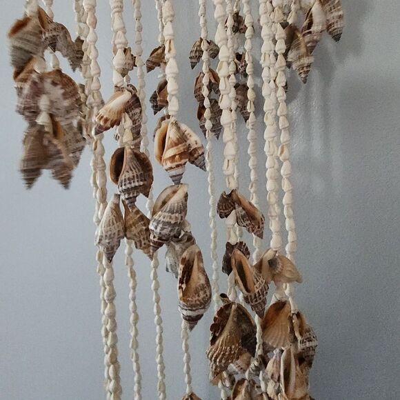 Vintage shell chandelier beach Florida boho - Picture 5 of 6
